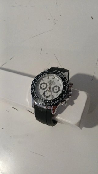 Reloj Moldoa Negro y Plateado