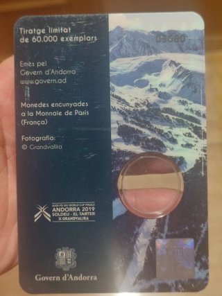 2 Euros Andorra 2019 Sky