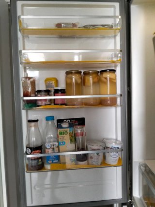 Frigorífico plateado