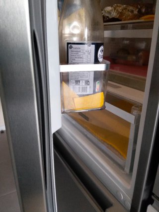 Frigorífico plateado