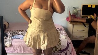 Vestido H&M Beige