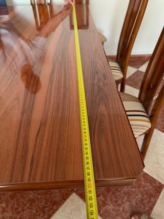 Mesa comedor y 6 sillas madera