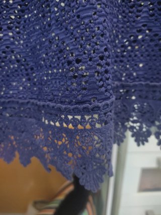 Vestido playero azul crochet  Marca enfasis