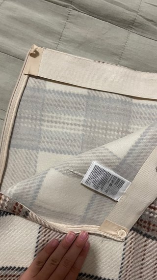 Gonna mini H&M quadri beige/marrone