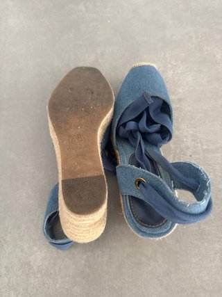 Alpargatas Vaqueras Zara Azules