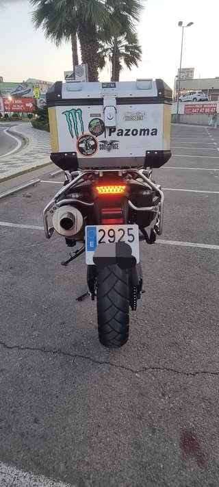 BMW F800GS Adventure Moto Negra/Roja
