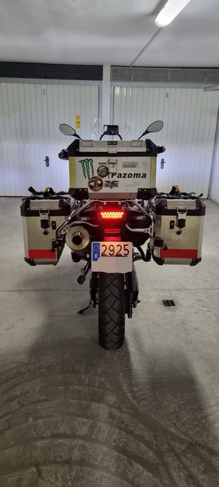 BMW F800GS Adventure Moto Negra/Roja