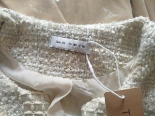 Conjunto TEN ENCY vestido y chaqueta beige