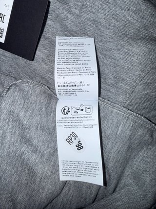 Camiseta Polo Boss Gris Talla XL