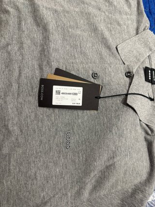 Camiseta Polo Boss Gris Talla XL