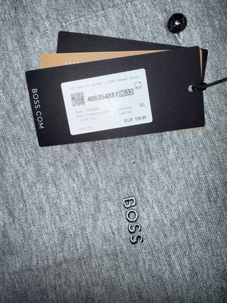 Camiseta Polo Boss Gris Talla XL
