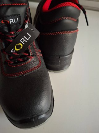 Zapatillas de Seguridad ORLI Negras y Rojas