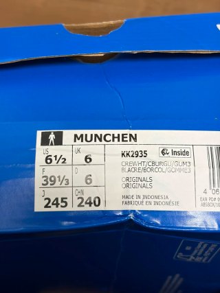 Zapatillas Adidas Munchen talla 39 1/3