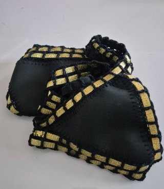 Bikini uncinetto nero e oro tg S
