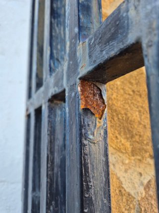 Portón hierro parcela