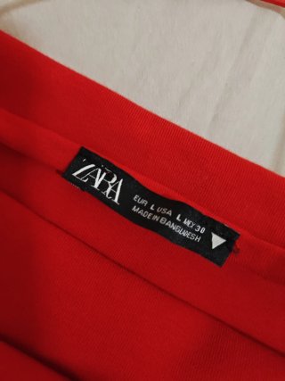 Vestidos Zara Rojo y Negro