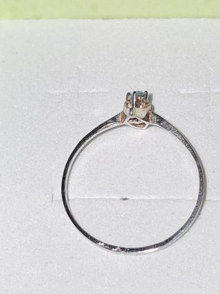 Anillo Plata Ley Piedra Azul Claro