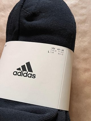 Pack 6 Pares Calcetines Adidas Negro