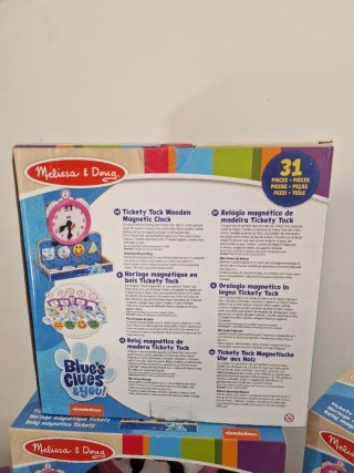 Lote 5 Relojes Magnéticos Melissa & Doug Blue's