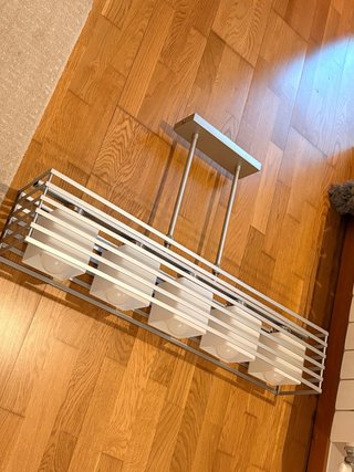 Candeeiro moderno sala/cozinha c/lâmpadas