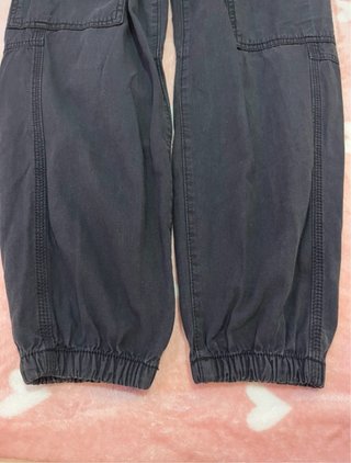Pantalón Cargo Recto Bershka Negro Talla 34 XS