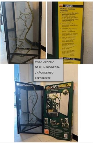 TERRARIO PARA CAMALEÓN +ACCESORIOS