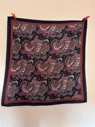 Pañuelo Paisley Azul y Morado