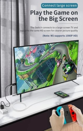 Dock station per collegare la Nintendo Switch tv