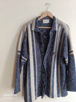 Rebeca Privata rayas azul y beige