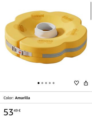 Flotador cuello bebé amarillo Totalmente a estrena