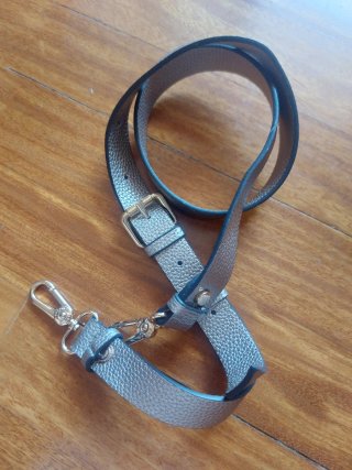 Bolso bandolera granate y gris