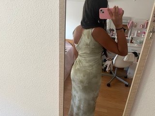 Vestido Pull&Bear verde y blanco Talla S