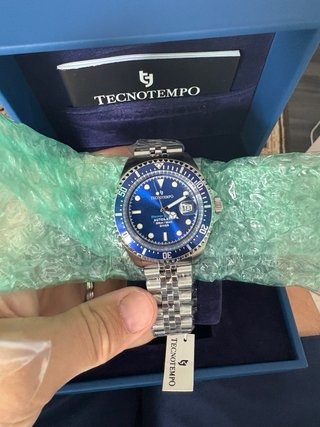 Reloj Tecnotempo Azul y Plateado