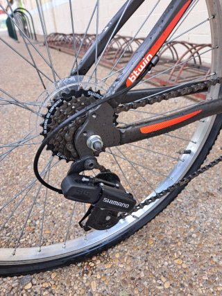 Bicicleta Rockrider gris