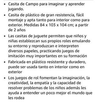 Casa de juguete para jardín