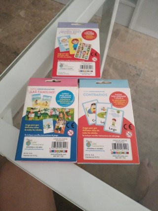 Juegos de Cartas Educativas (3 en 1)