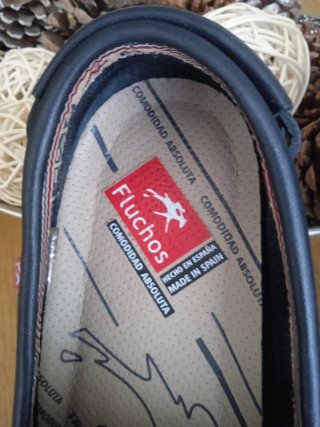 Mocasines de piel Fluchos azul marino 42
