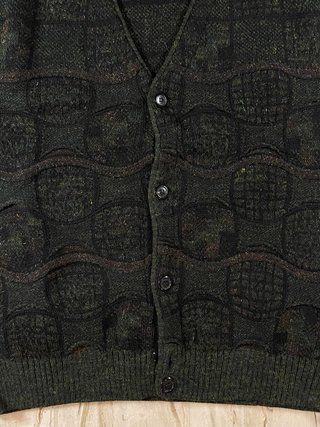 Chaleco Vintage Negro y Verde