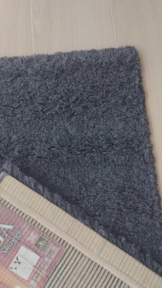 Alfombras negras de pelo (poliéster)