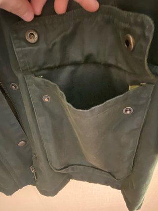 Parka encerada verde mujer Talla S