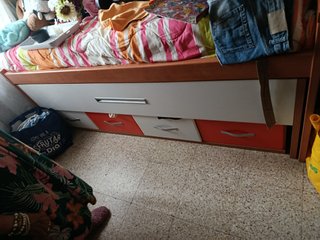 Cama juvenil 90x190 con nido