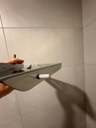 Estantería de esquina para ducha
