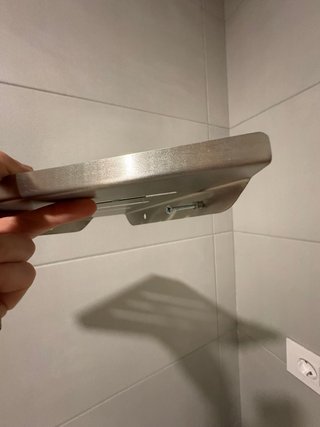 Estantería de esquina para ducha