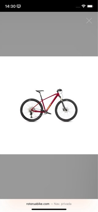 Bicicleta de montaña roja