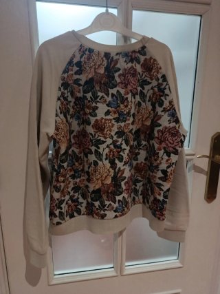 Jersey Zara floral manga ranglán