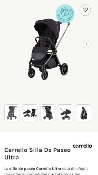 Carro de paseo Carrello Ultra, REVERSIBLE Nuevo