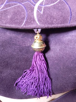 Bolso vintage ante morado