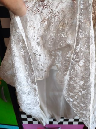 Vestido Nekane T. S/M Rosa y Blanco