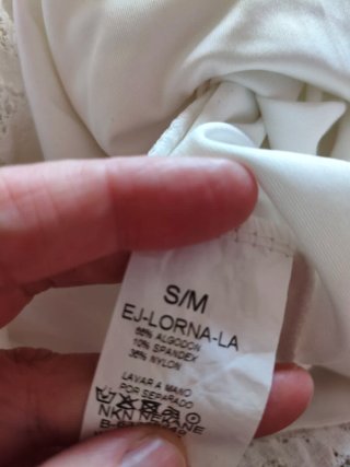 Vestido Nekane T. S/M Rosa y Blanco