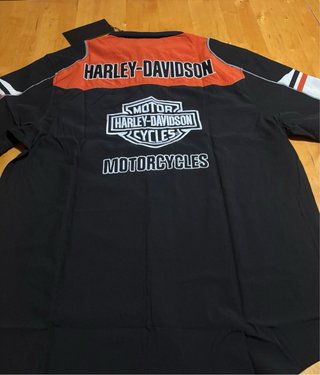 Camisa Harley-Davidson Hombre Negra/Naranja